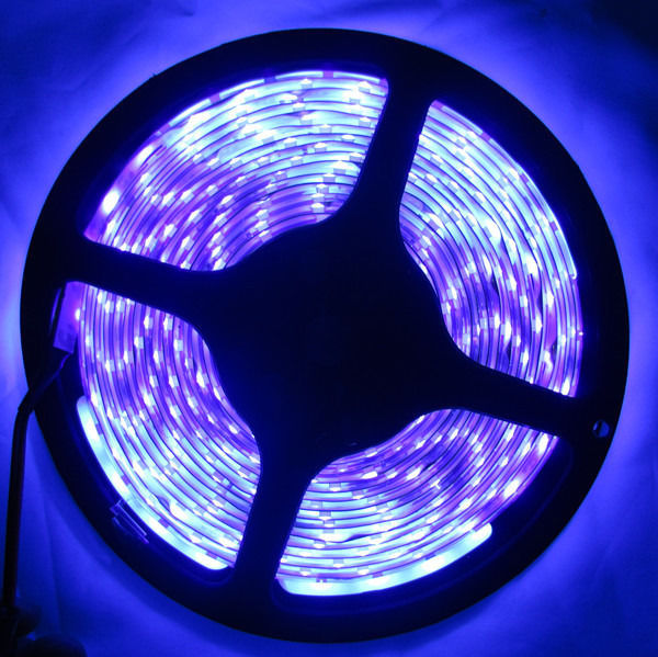 UV led strip(380-385 nm LED light Ultraviolet Strip)60 led/M 5M